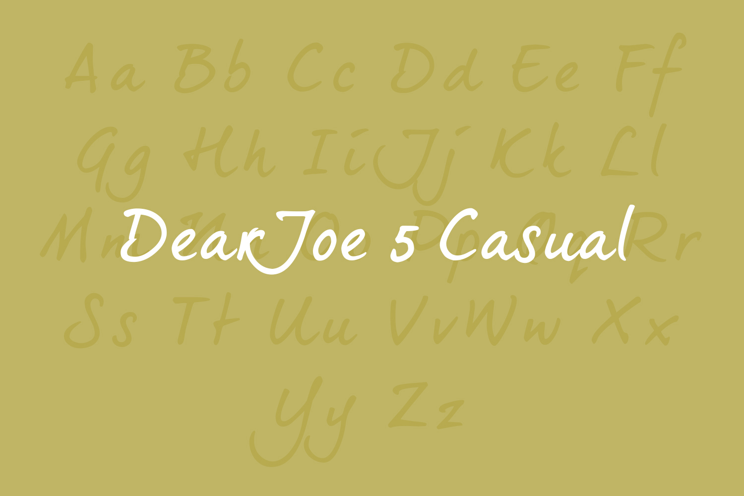 DearJoe 5 Casual Font Family
