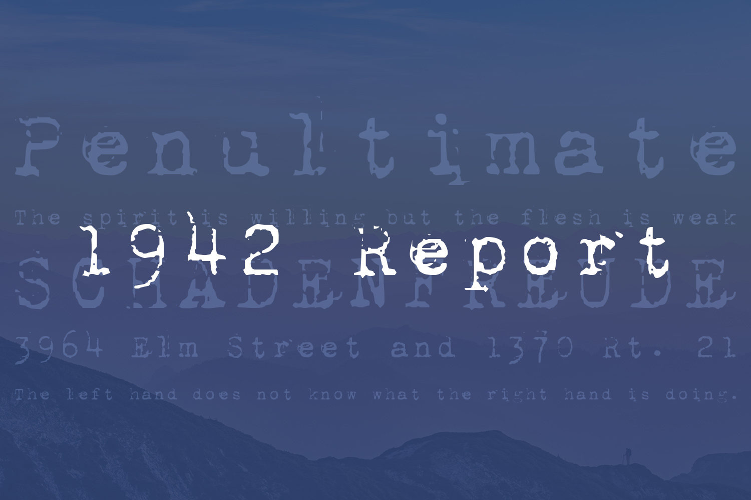 1942 Report Free Font