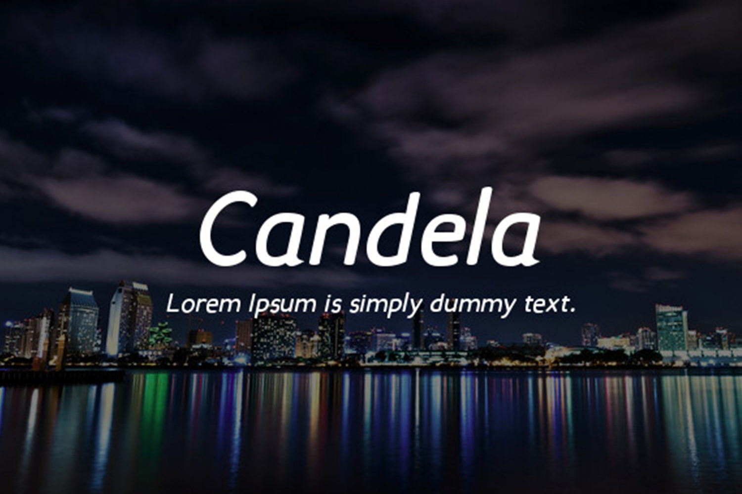 Candela Free Font Family