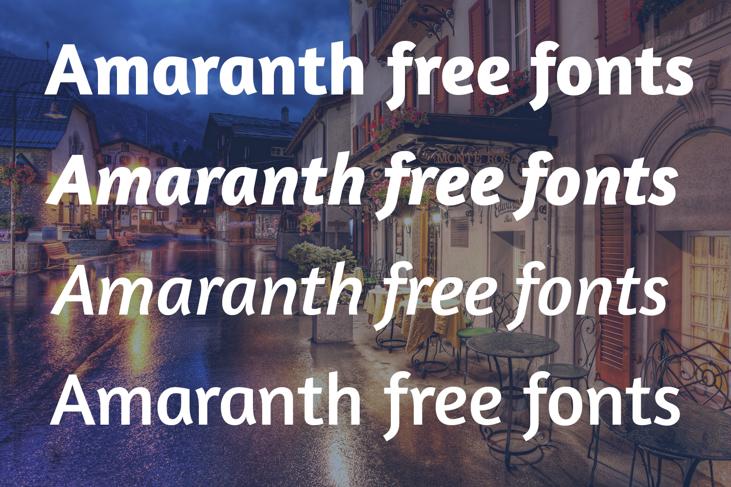 Amaranth Free Fonts