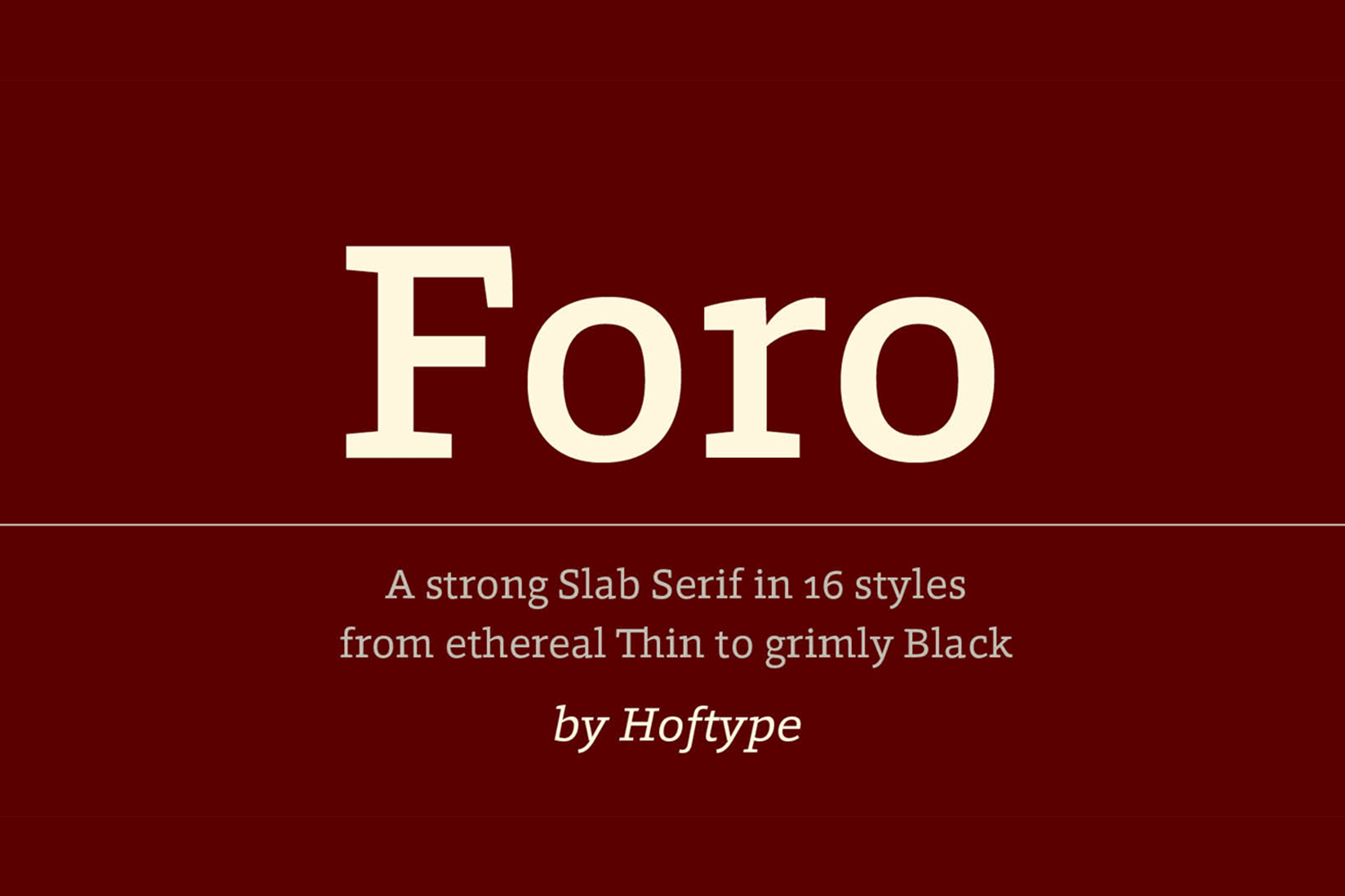 Foro Free Font