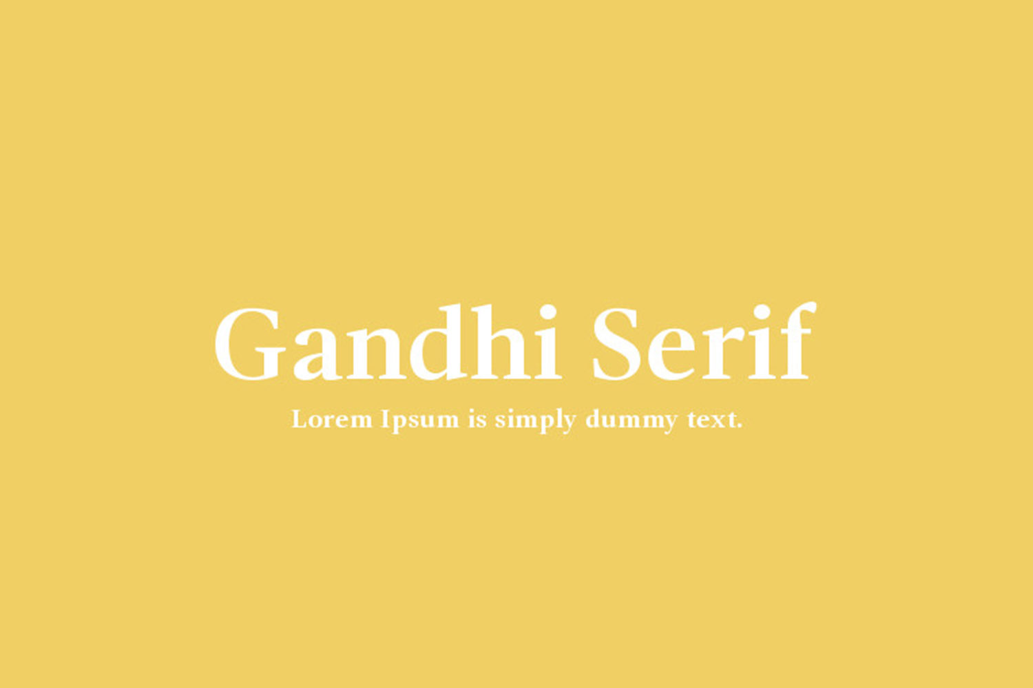 Gandhi Serif Free Font Family
