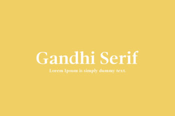 Gandhi Serif Free Font Family