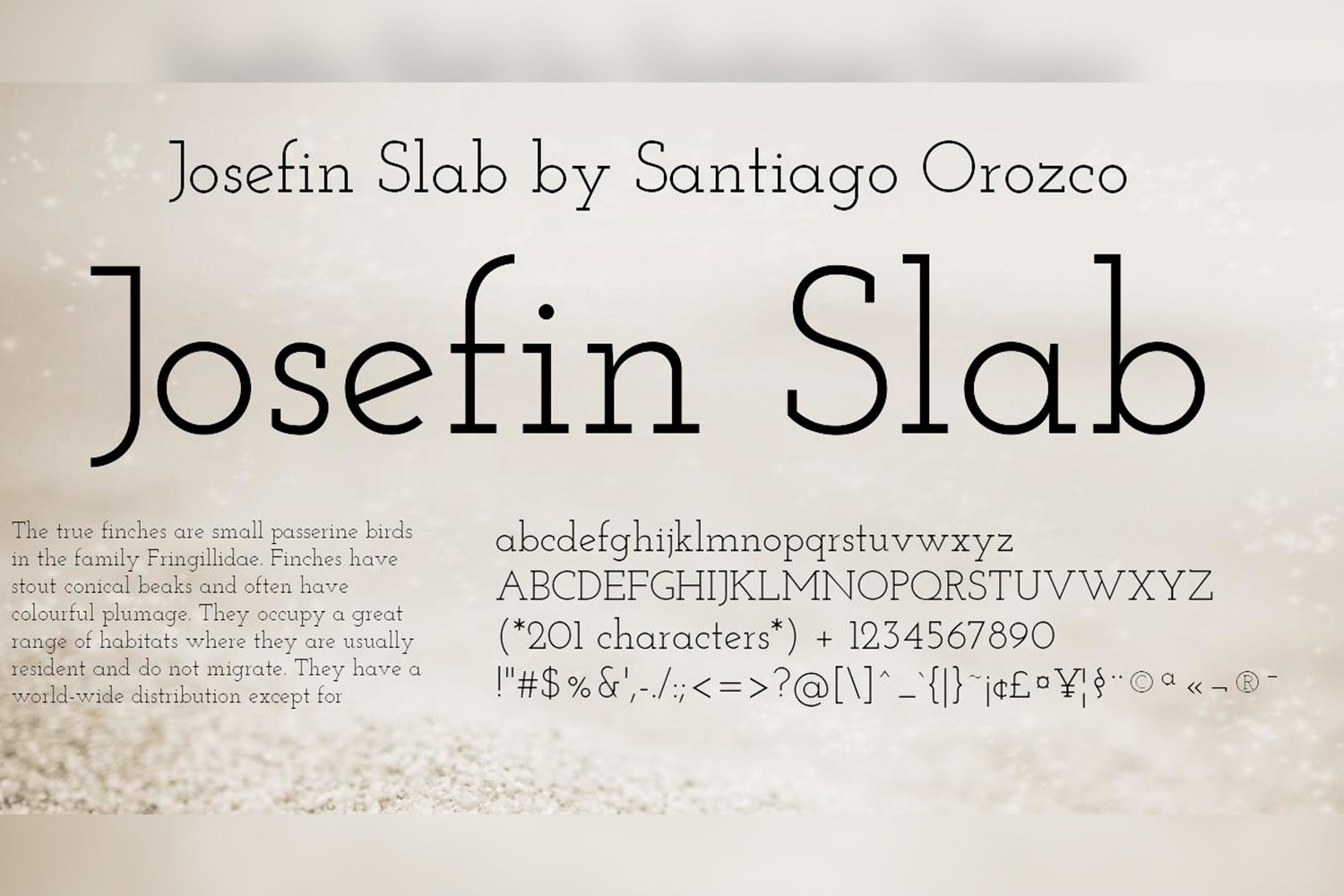 Josefin Slab Free Font Family