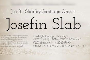 Josefin Slab Free Font Family