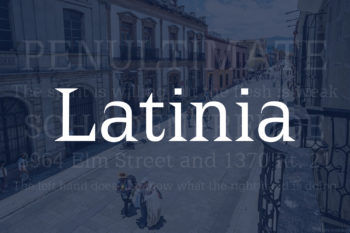 Latinia Free Font