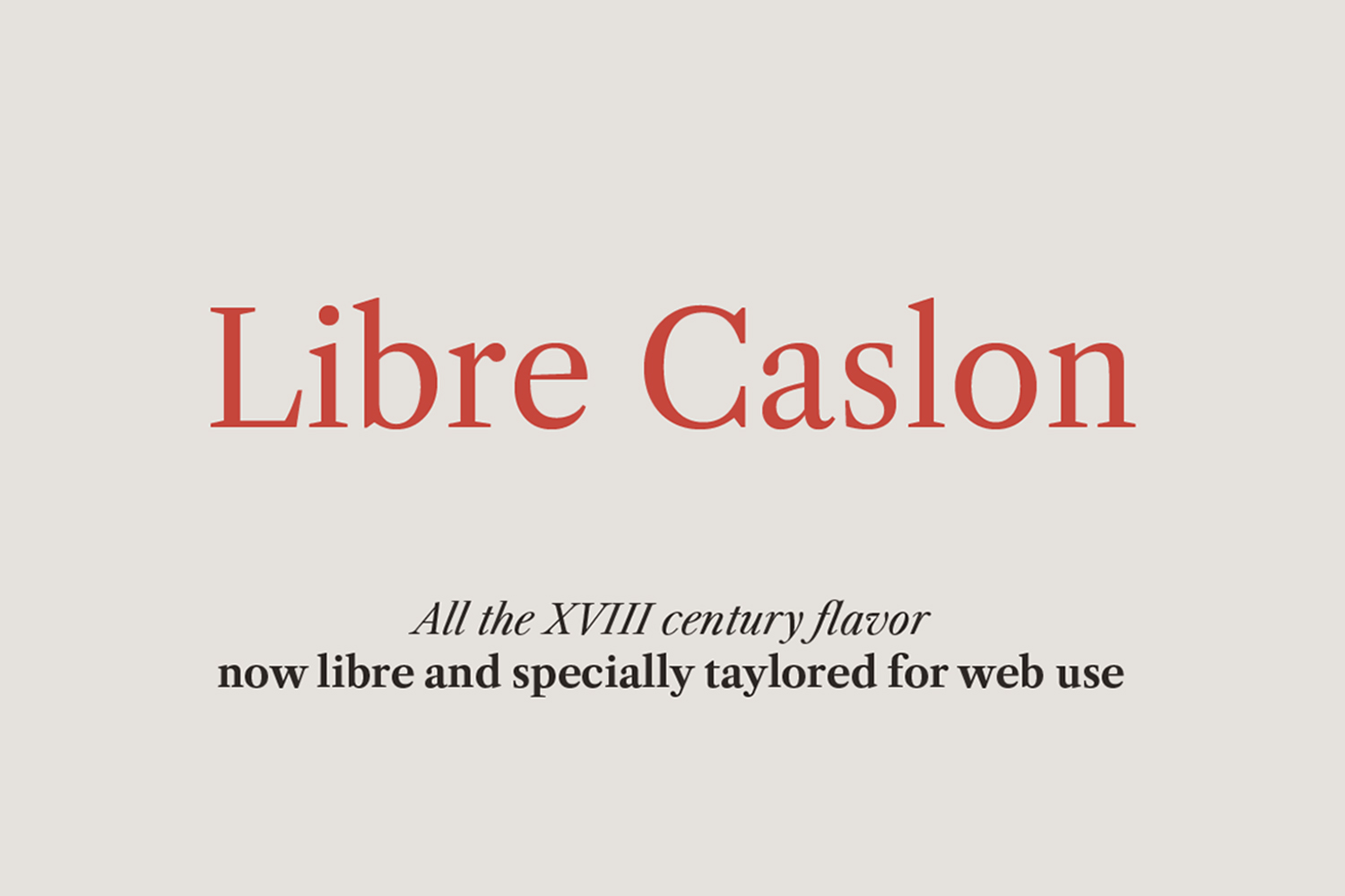 Libre Caslon