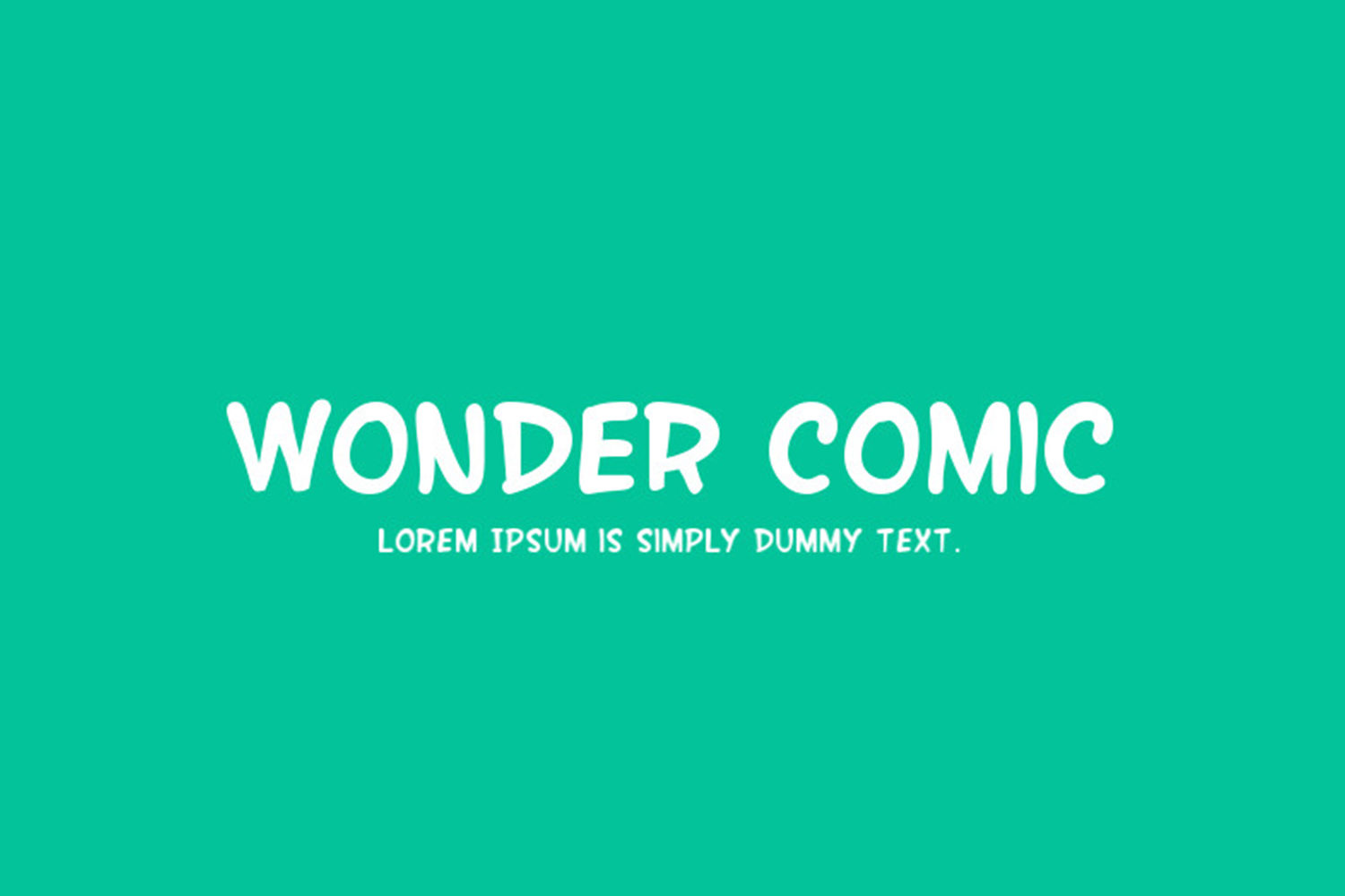 Wonder Comic Free Font Family