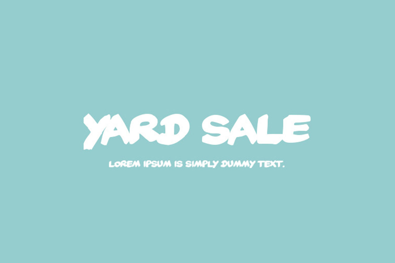 Yard Sale