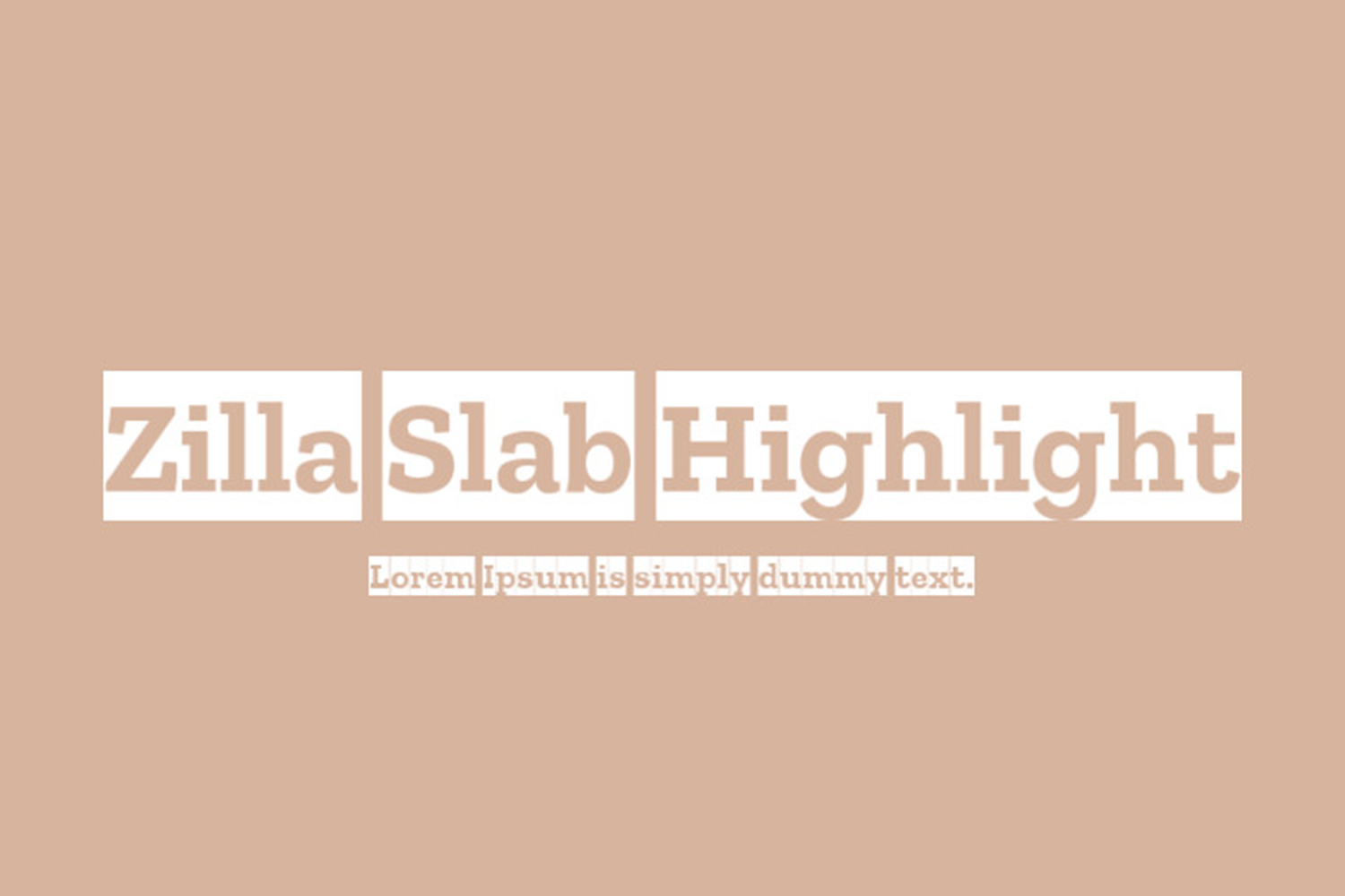 Zilla Slab Free Font Family