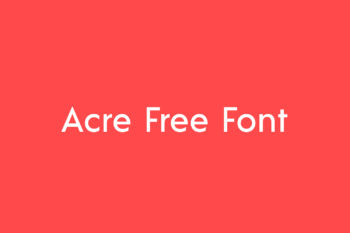 Acre Free Font