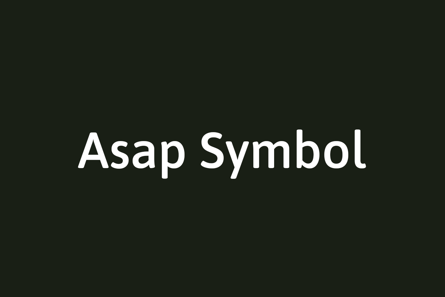 Asap Symbol