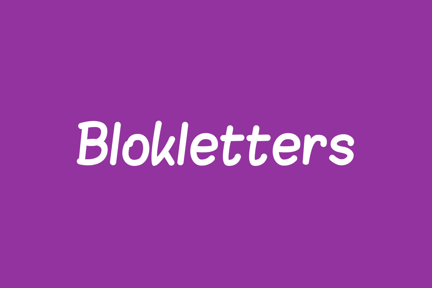 Blokletters