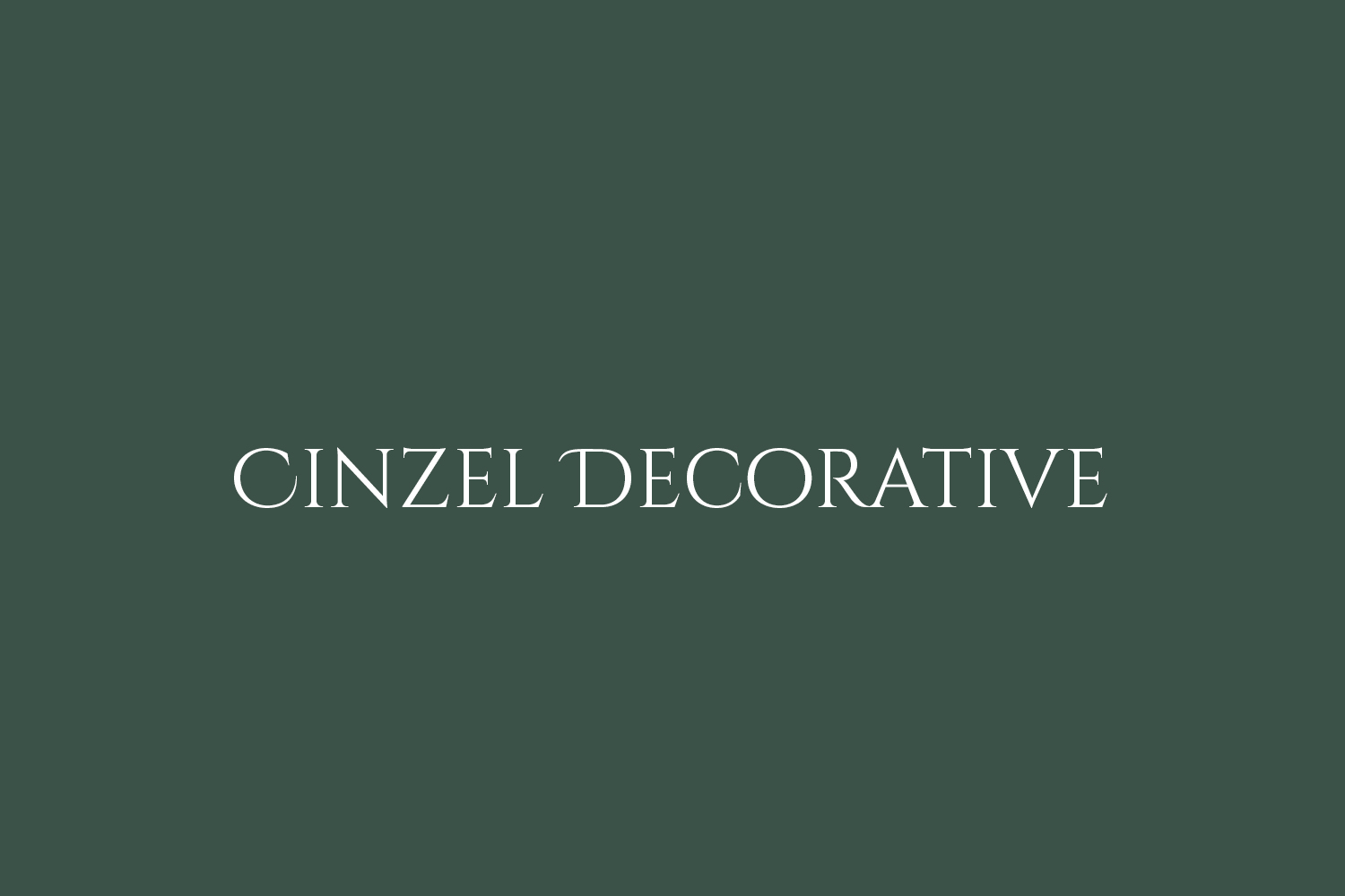 Cinzel Decorative