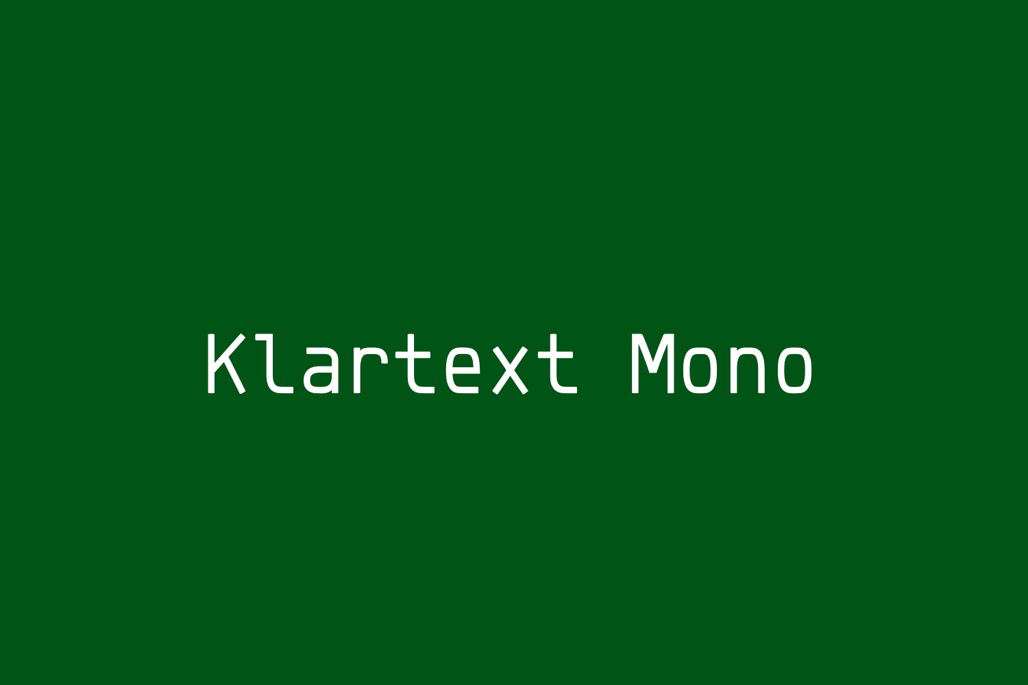 Klartext Mono