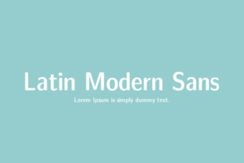 Latin Modern Sans