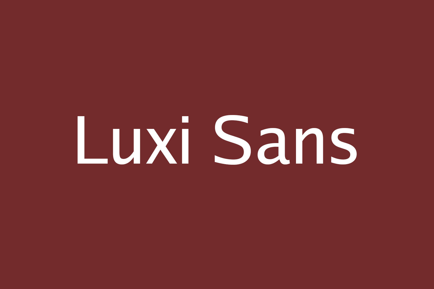 Luxi Sans