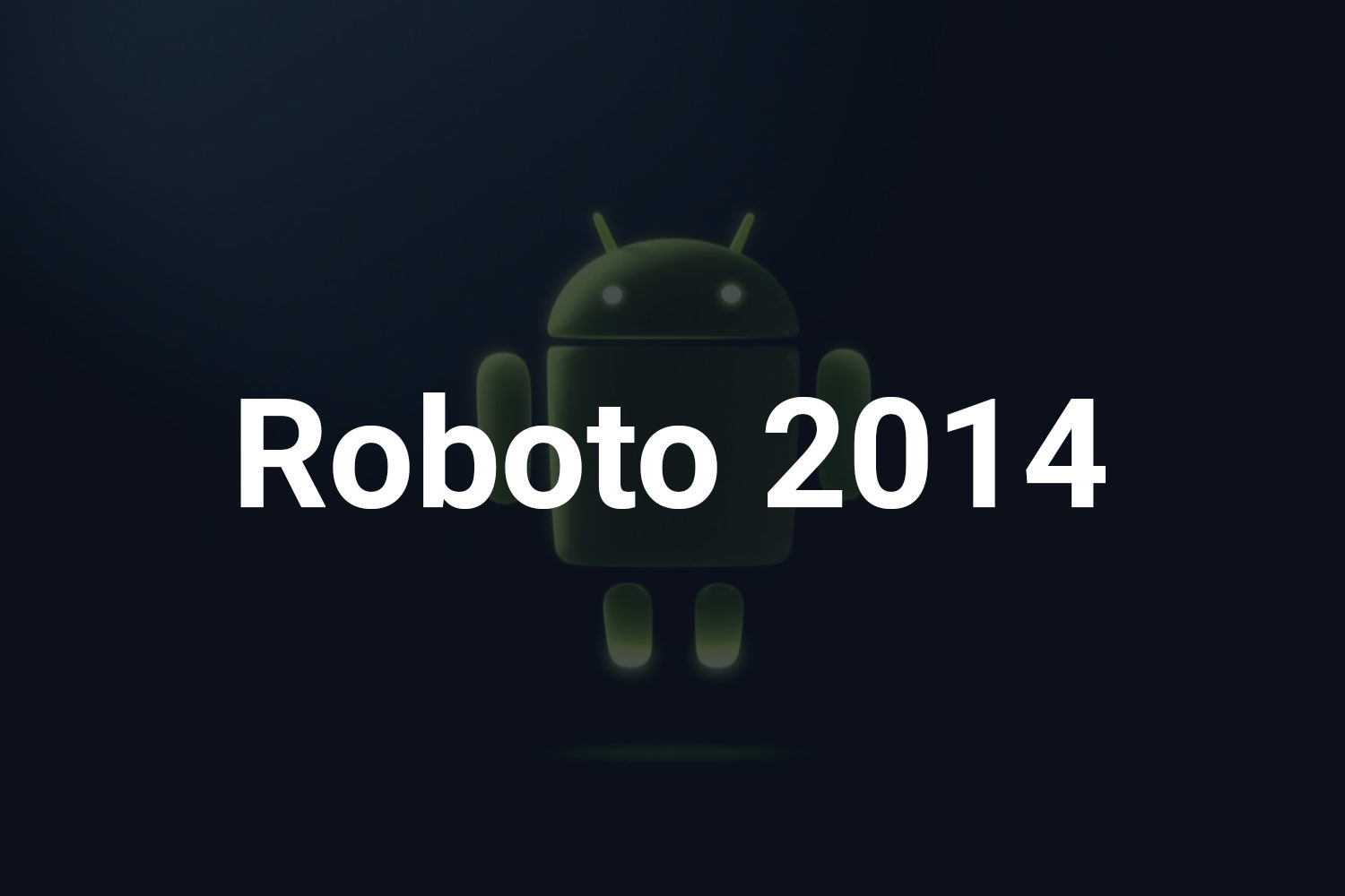 Roboto 2014 Free Font Family