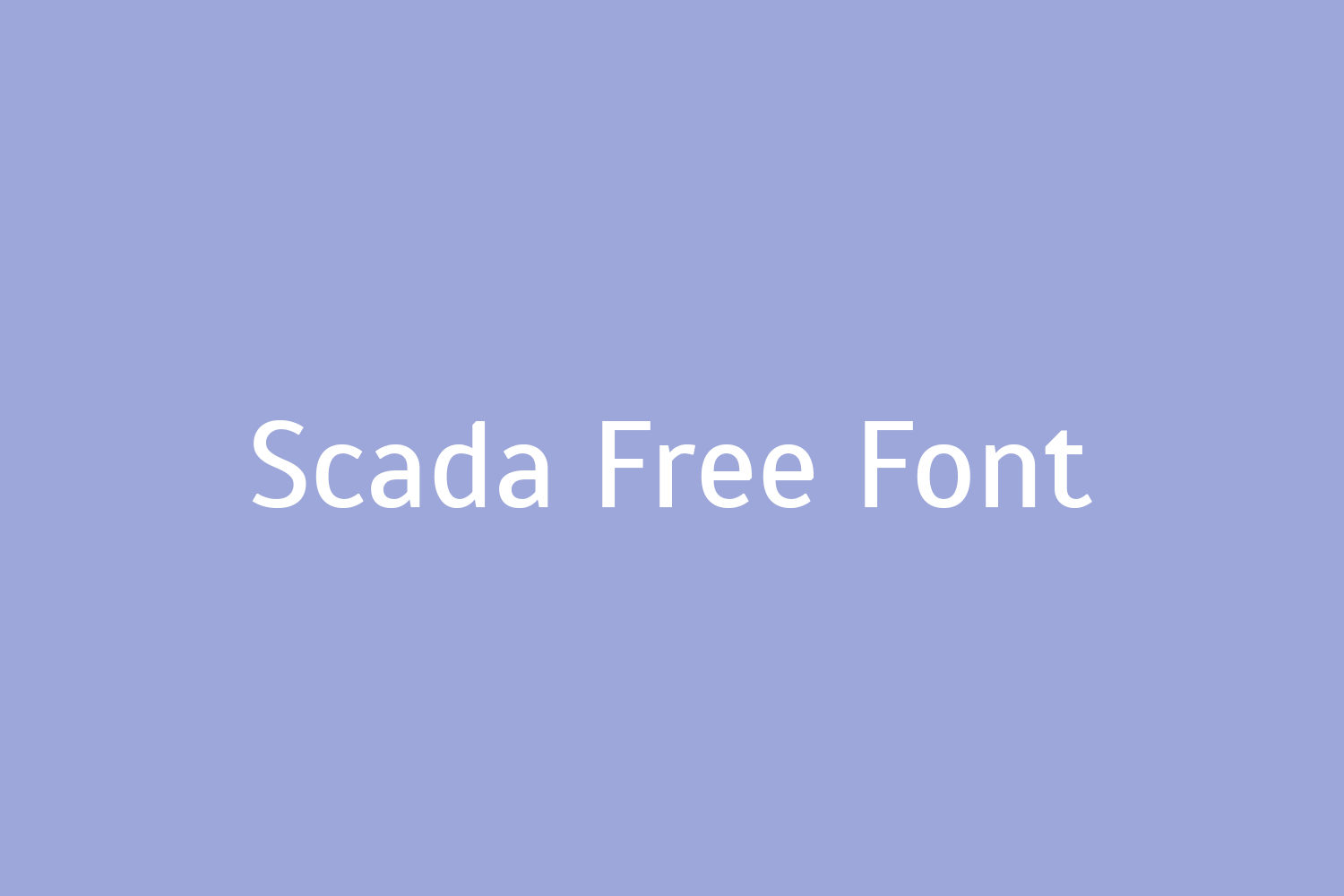 Scada Free Font Family