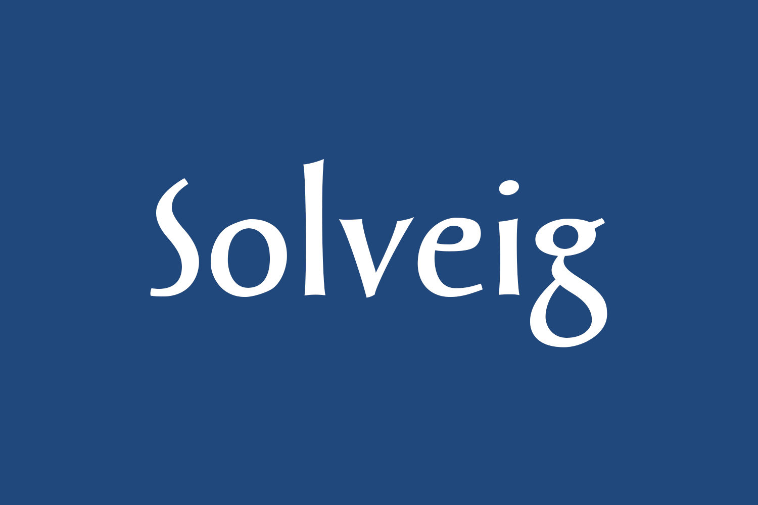 Solveig Free Font Family