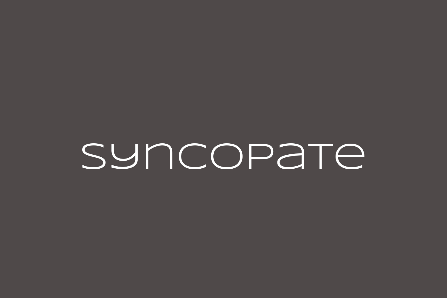 Syncopate