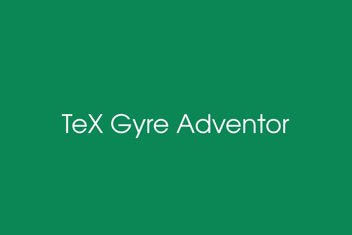 TeX Gyre Adventor