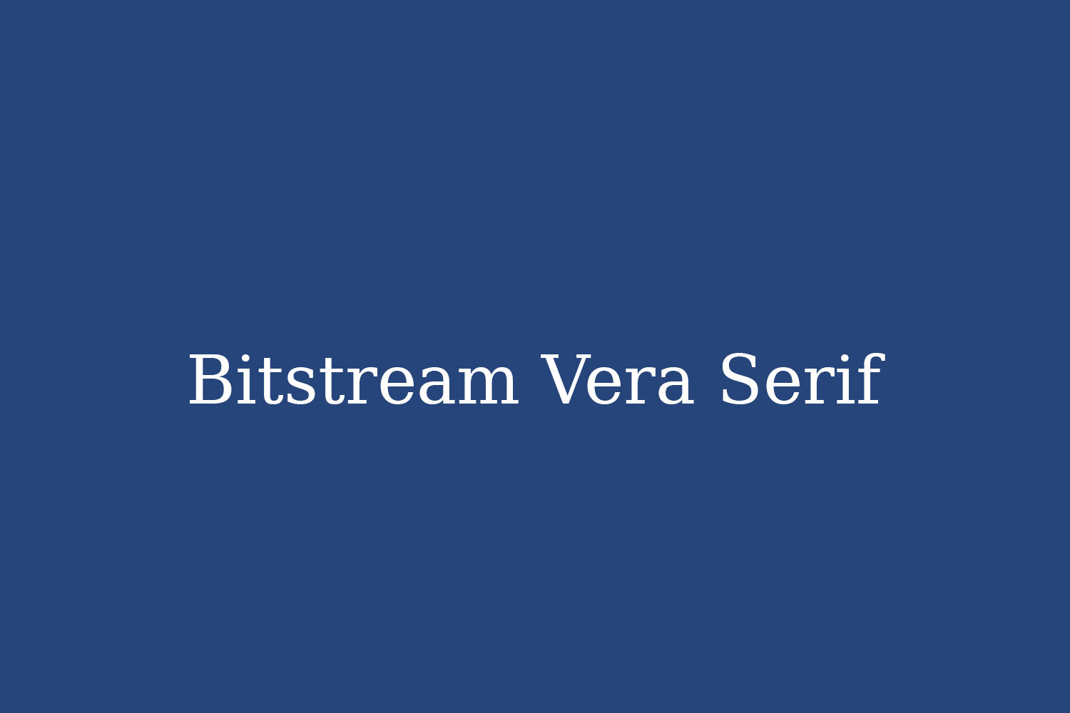 Bitstream Vera Serif