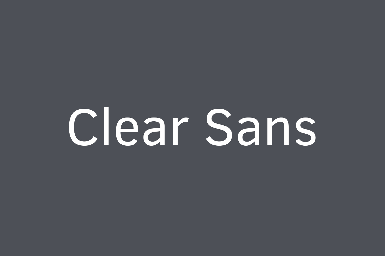Clear Sans