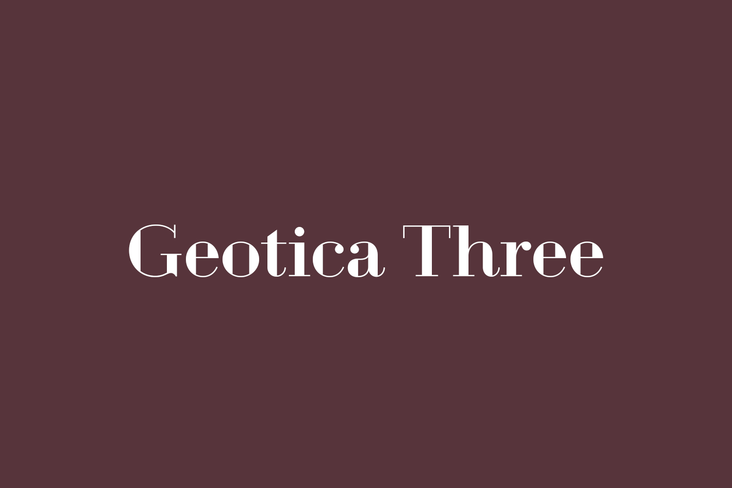 Geotica Three