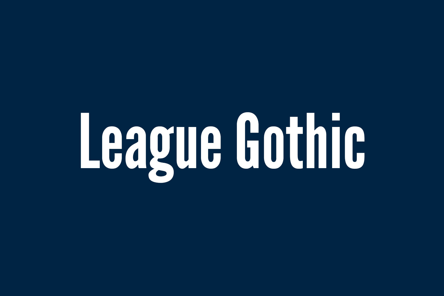 League Gothic