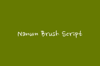 Nanum Brush Script