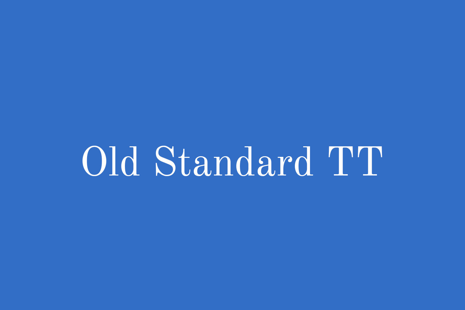 Old Standard TT
