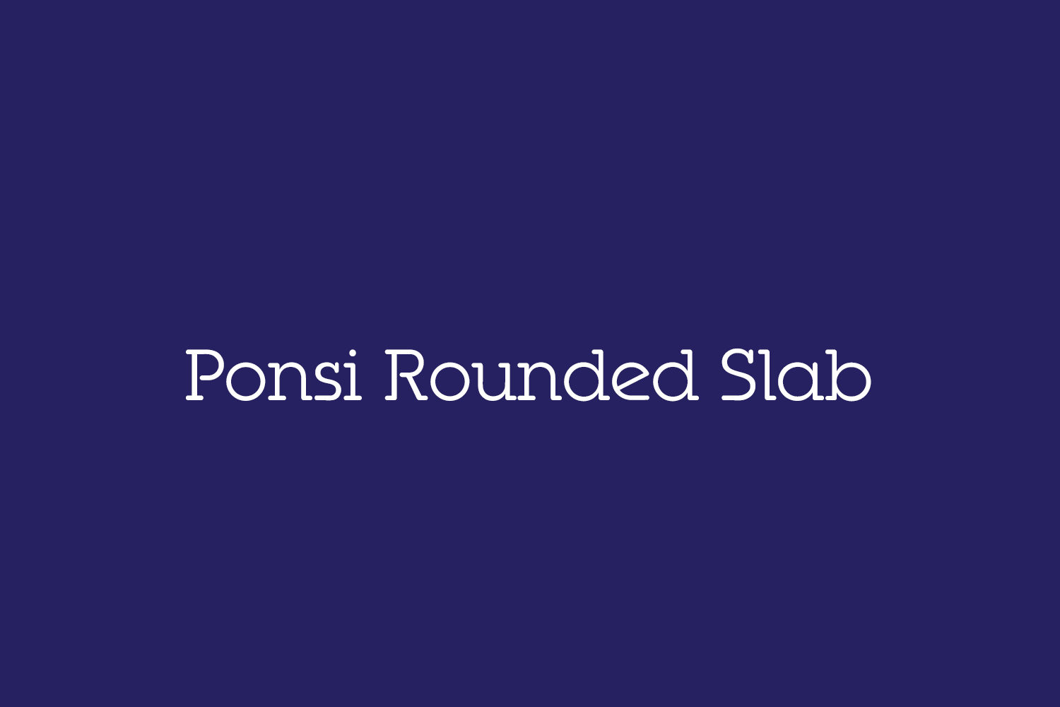 Ponsi Rounded Slab