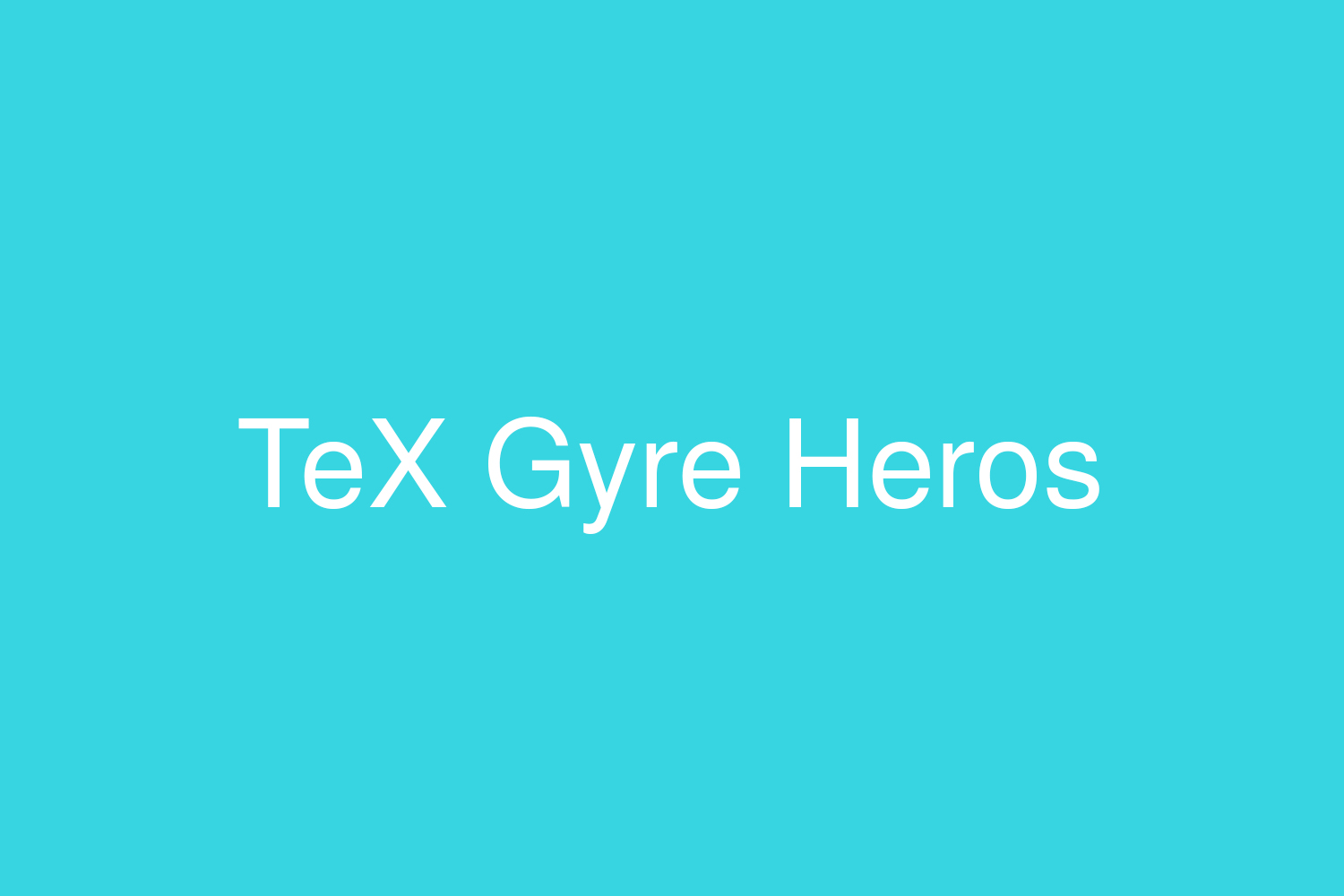 TeX Gyre Heros