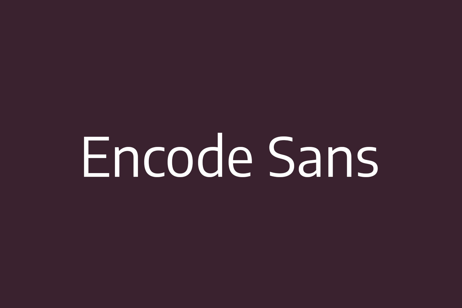 Encode Sans