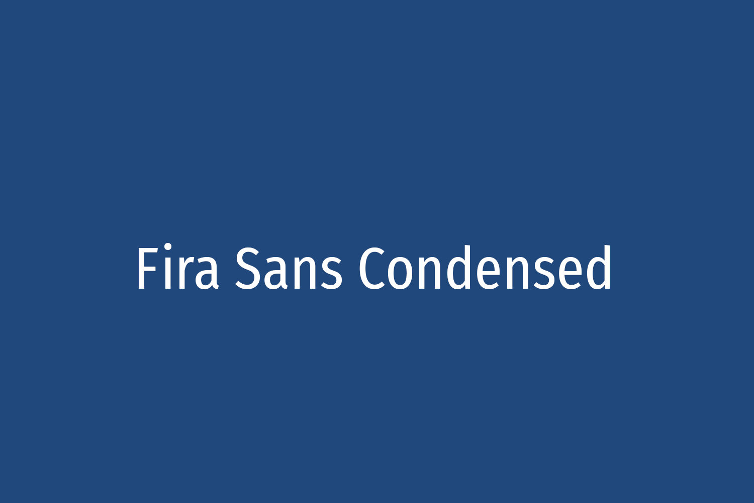 Fira Sans Condensed