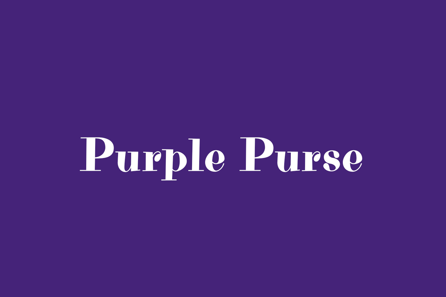 Purple Purse