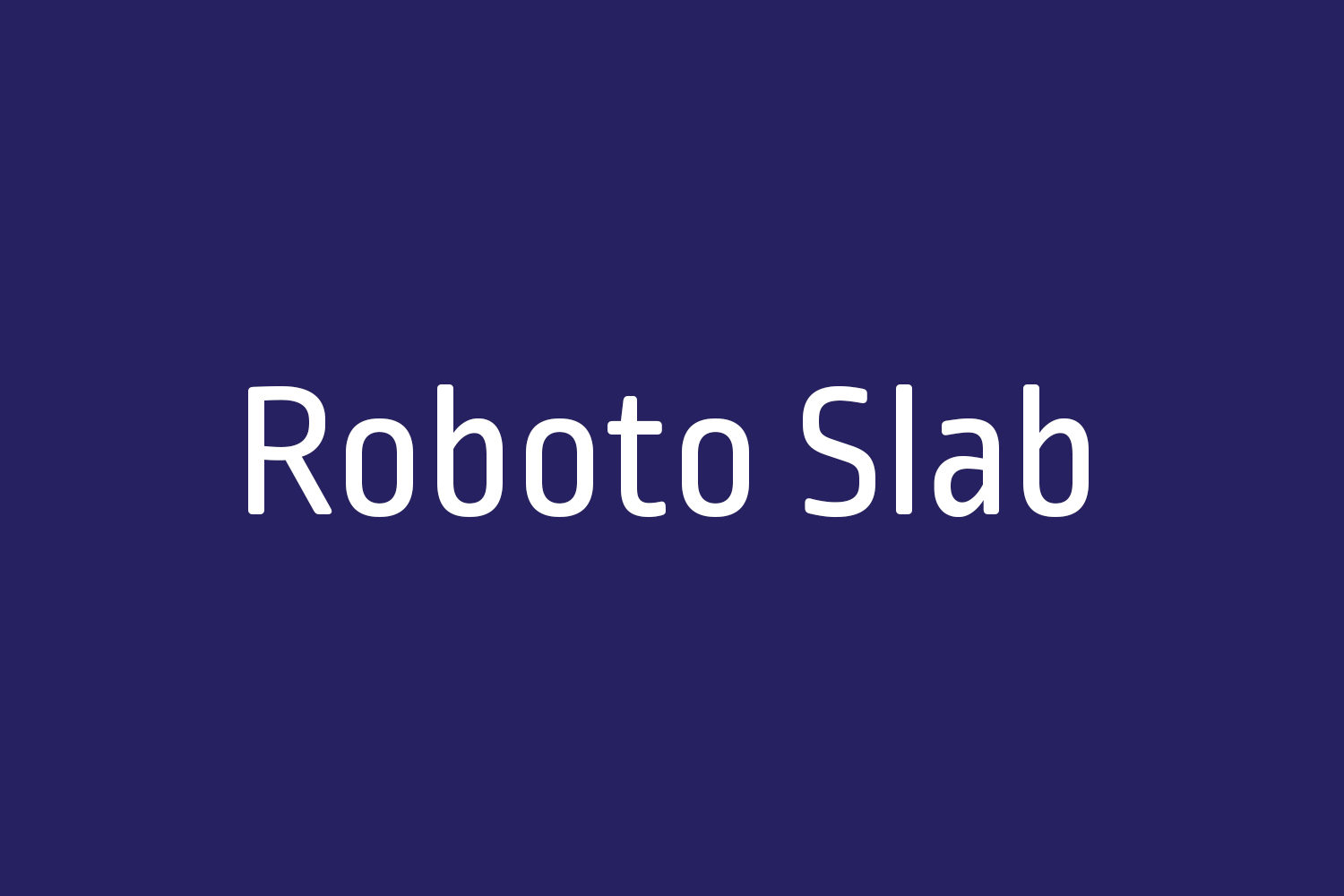 Roboto Slab | Fonts