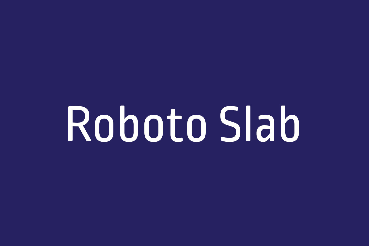 Roboto Slab