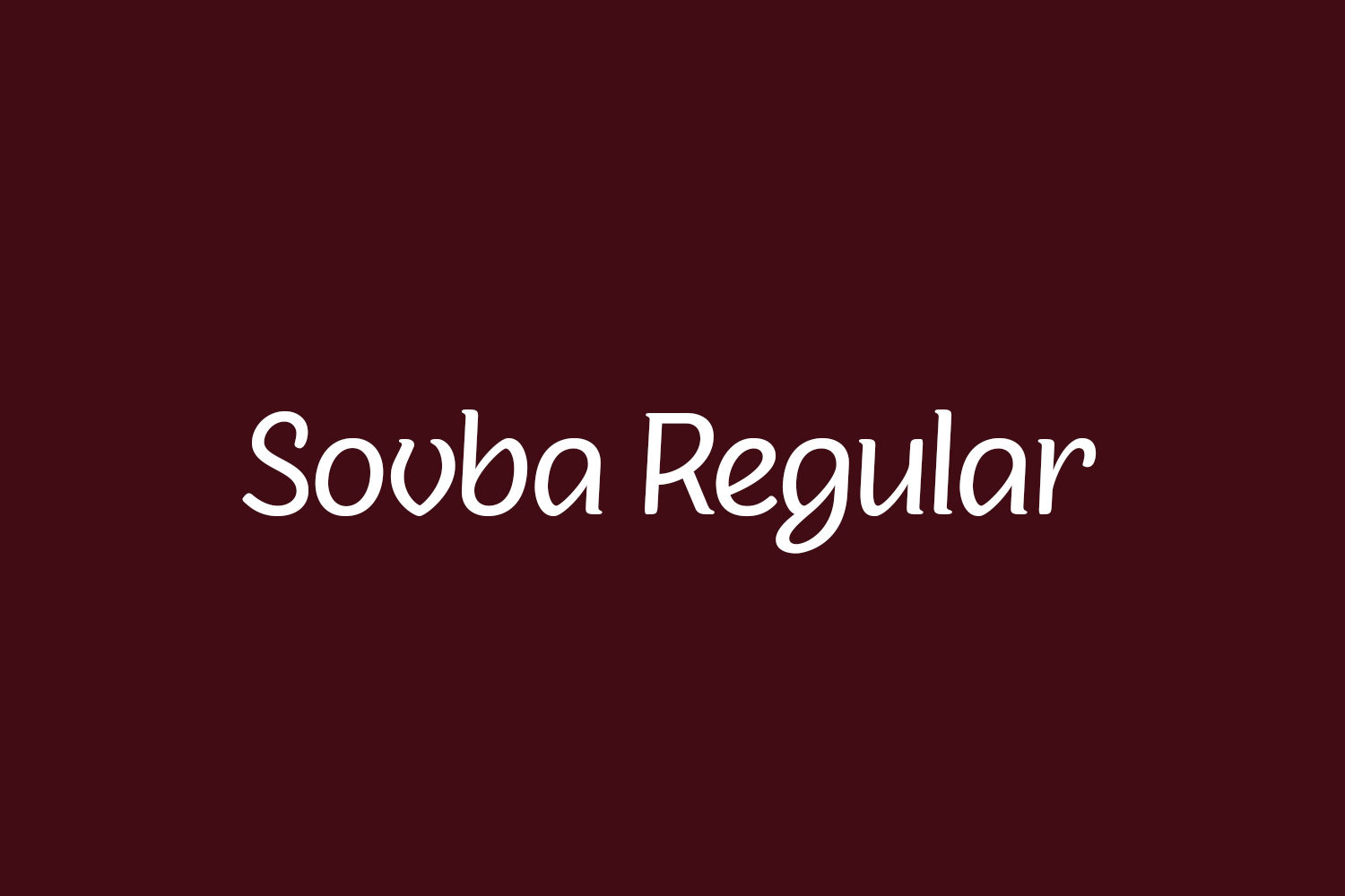 Sovba Regular