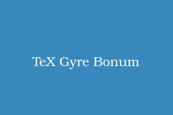 TeX Gyre Bonum