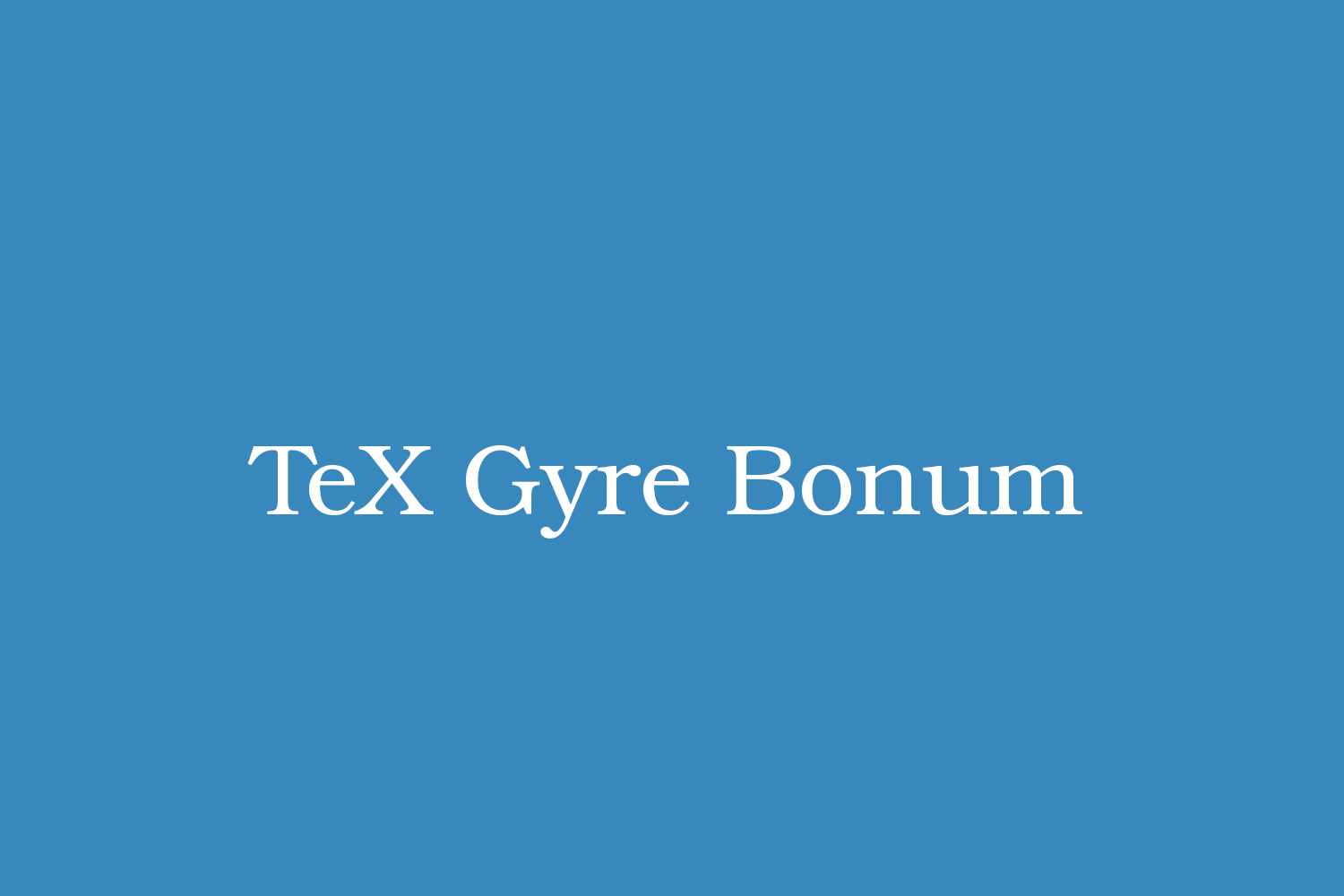 TeX Gyre Bonum