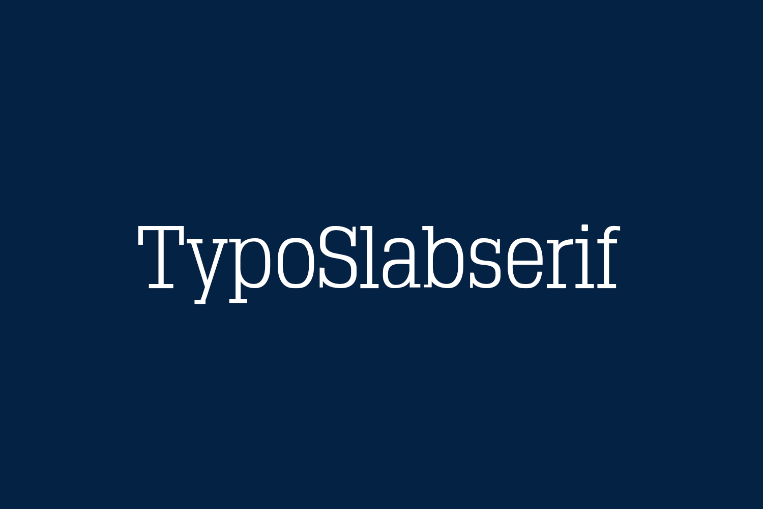 TypoSlabserif