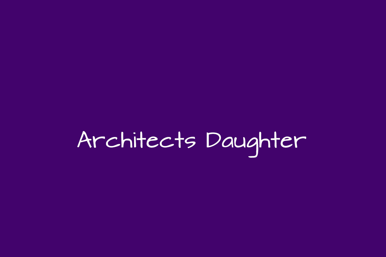 Architects Daughter