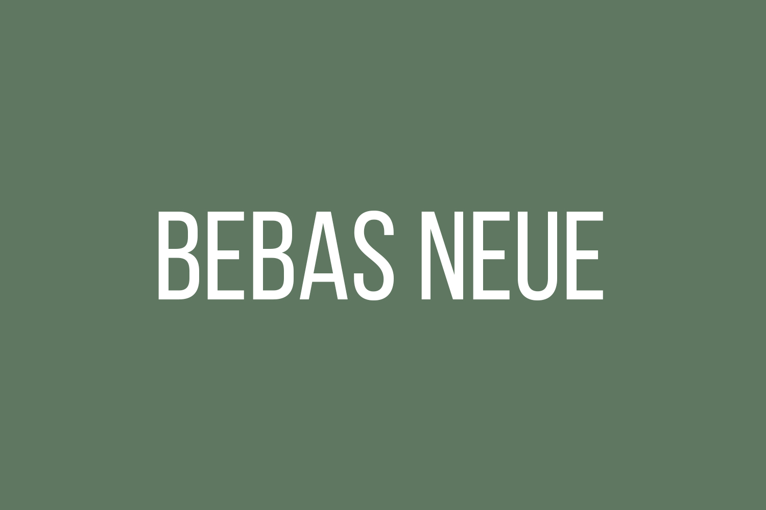 Bebas Neue