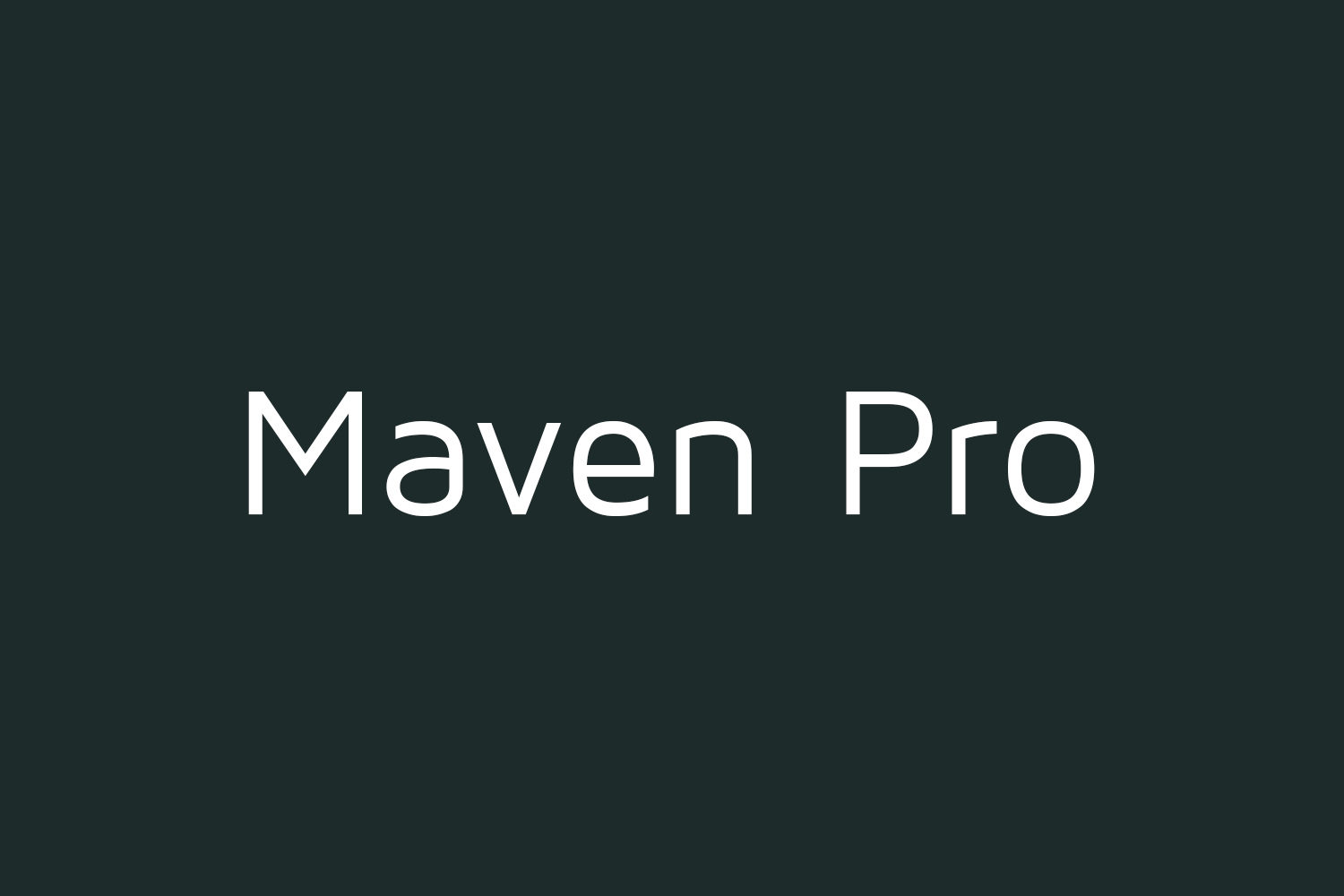 Maven Pro