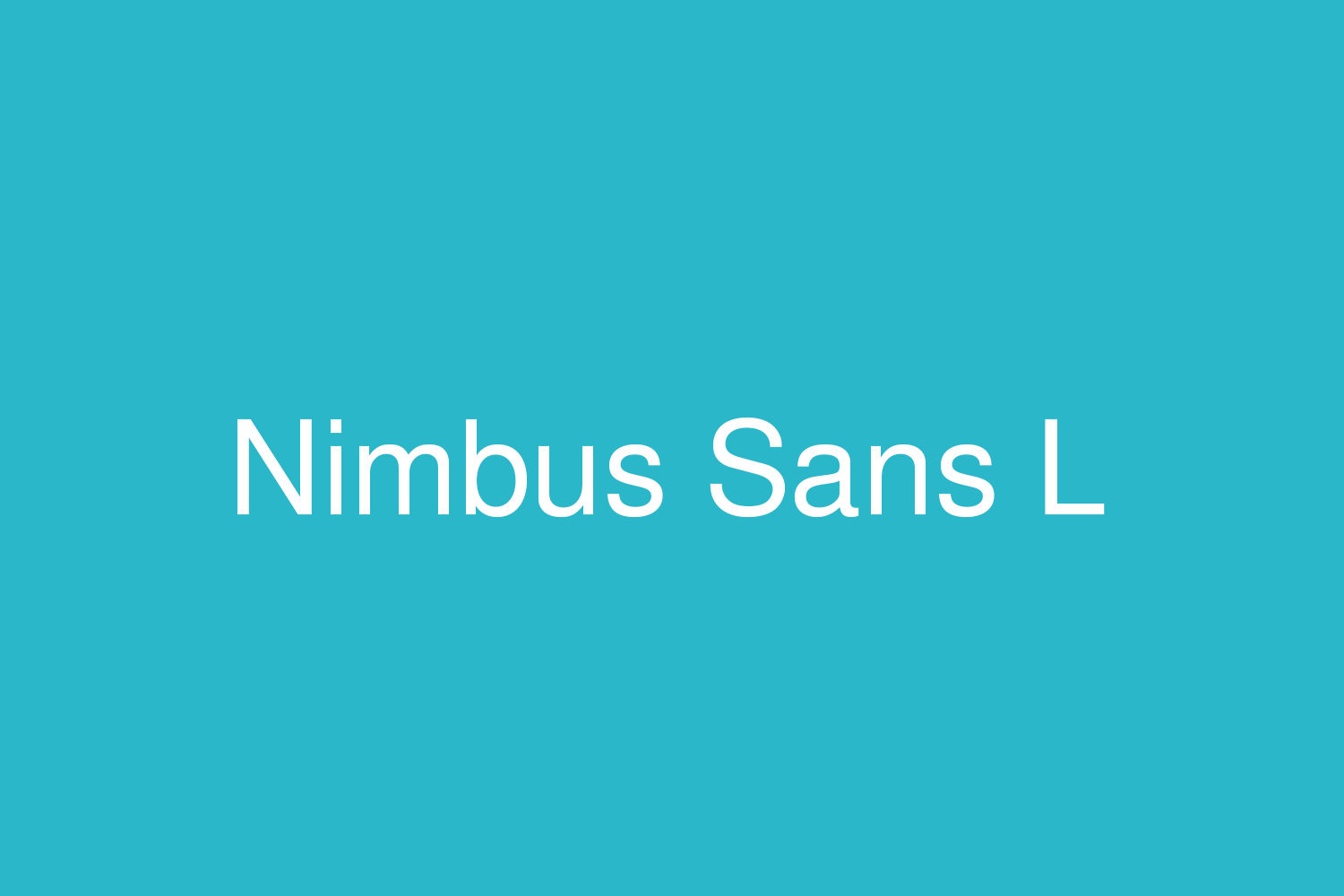 Nimbus Sans L