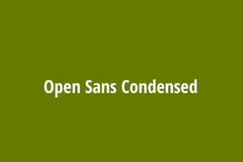 Open Sans Condensed