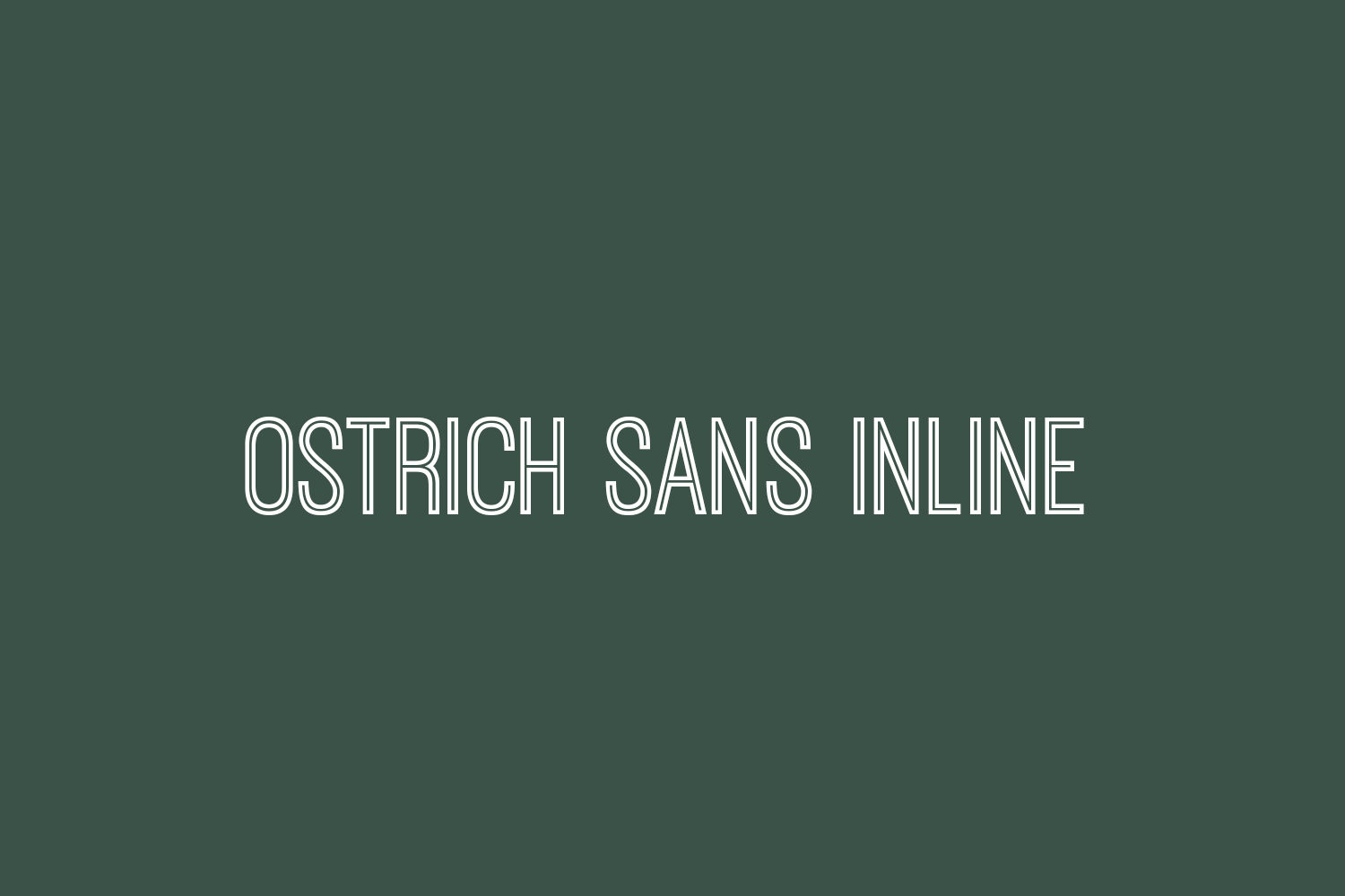 Ostrich Sans Inline