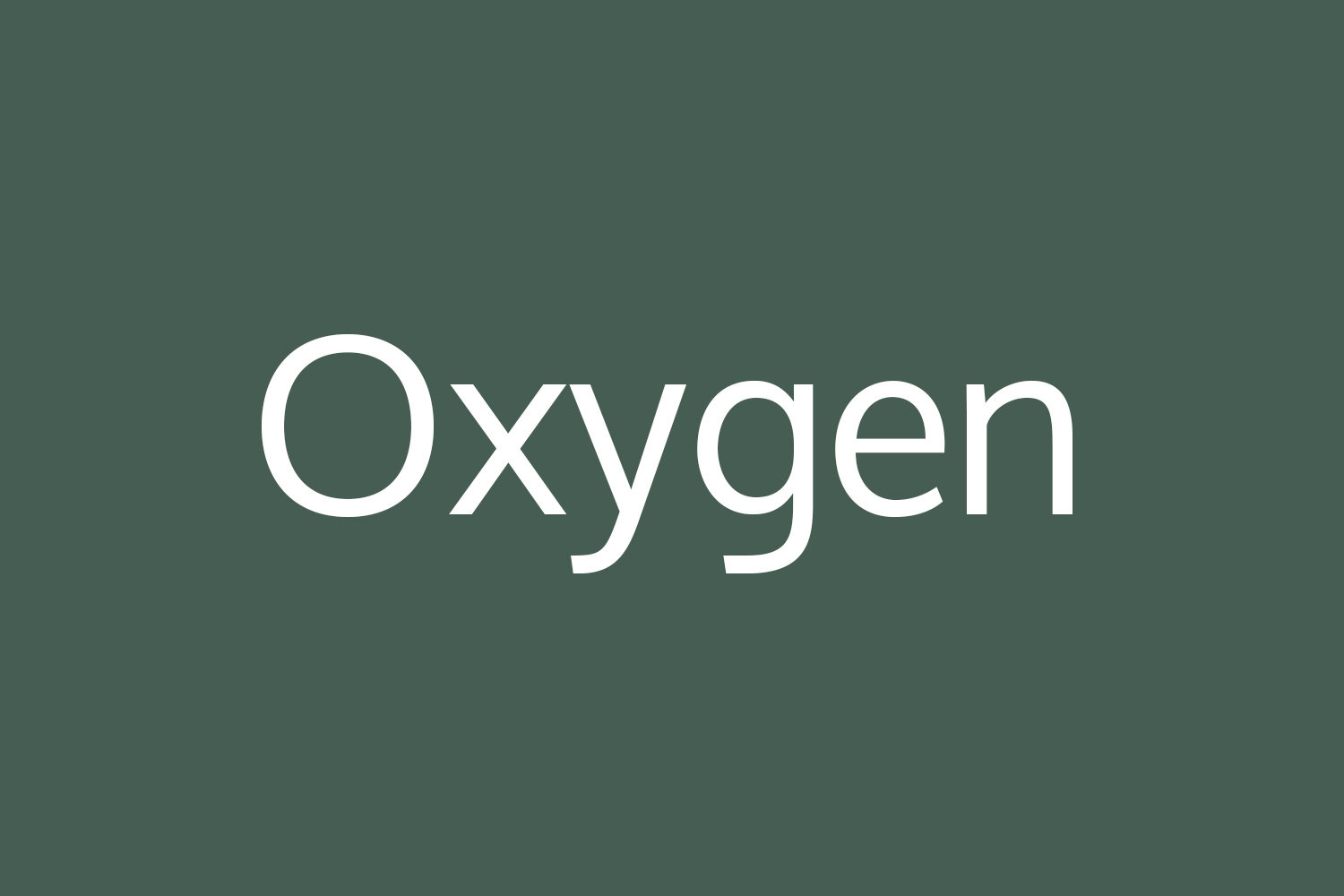 Oxygen